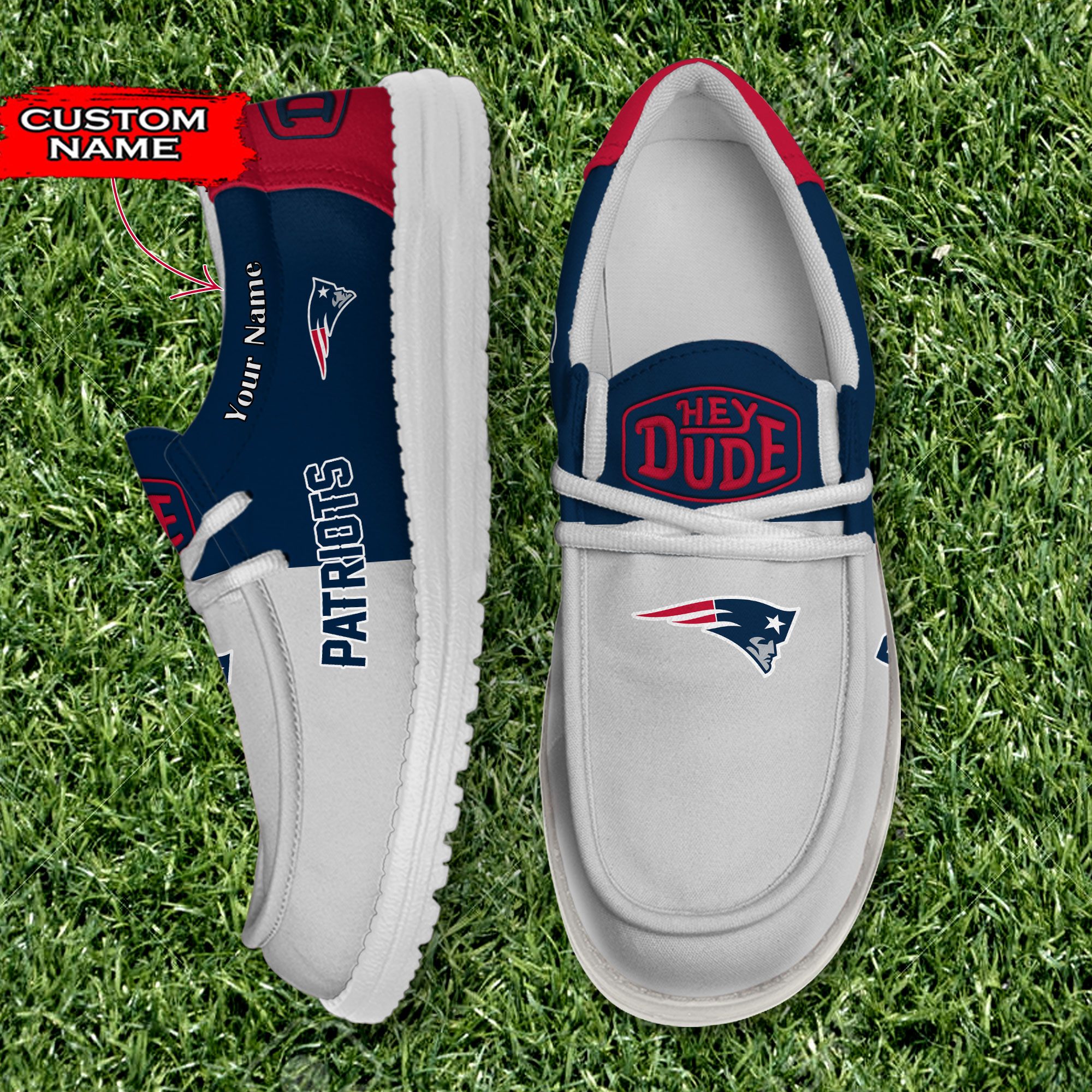 footwearelite new england patriots custom name hey dude shoes nmxrw