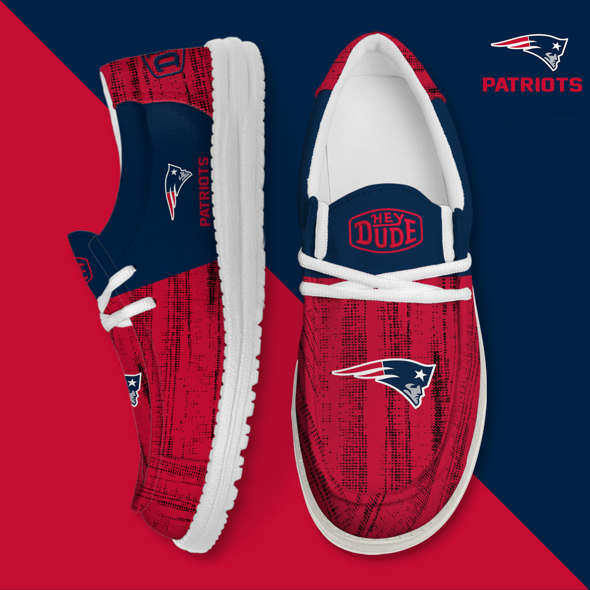 footwearelite new england patriots custom name hey dude shoes um9r9