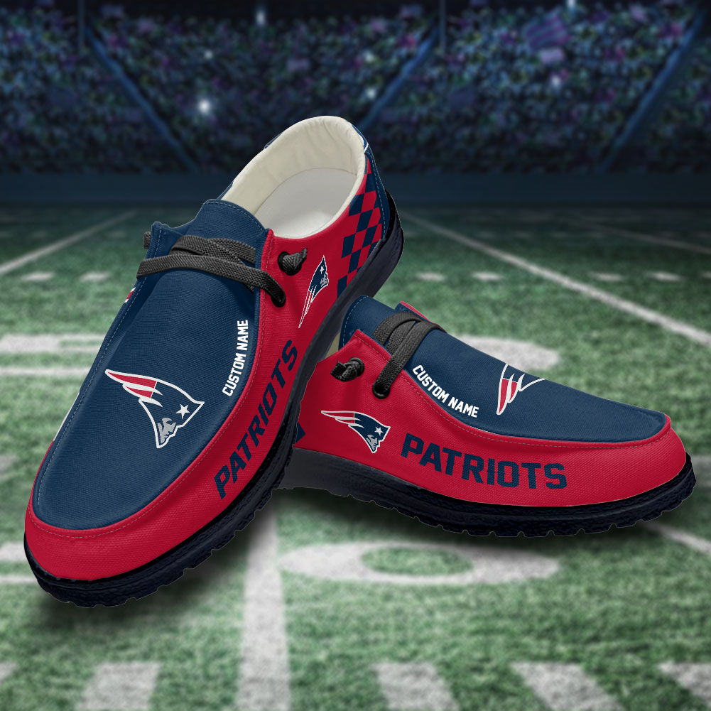 footwearelite new england patriots custom name hey dude shoes usmbp