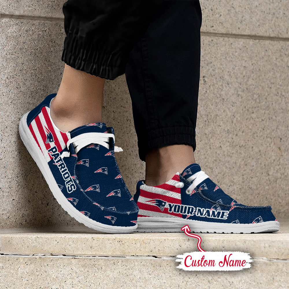 footwearelite new england patriots custom name hey dude shoes xucmr