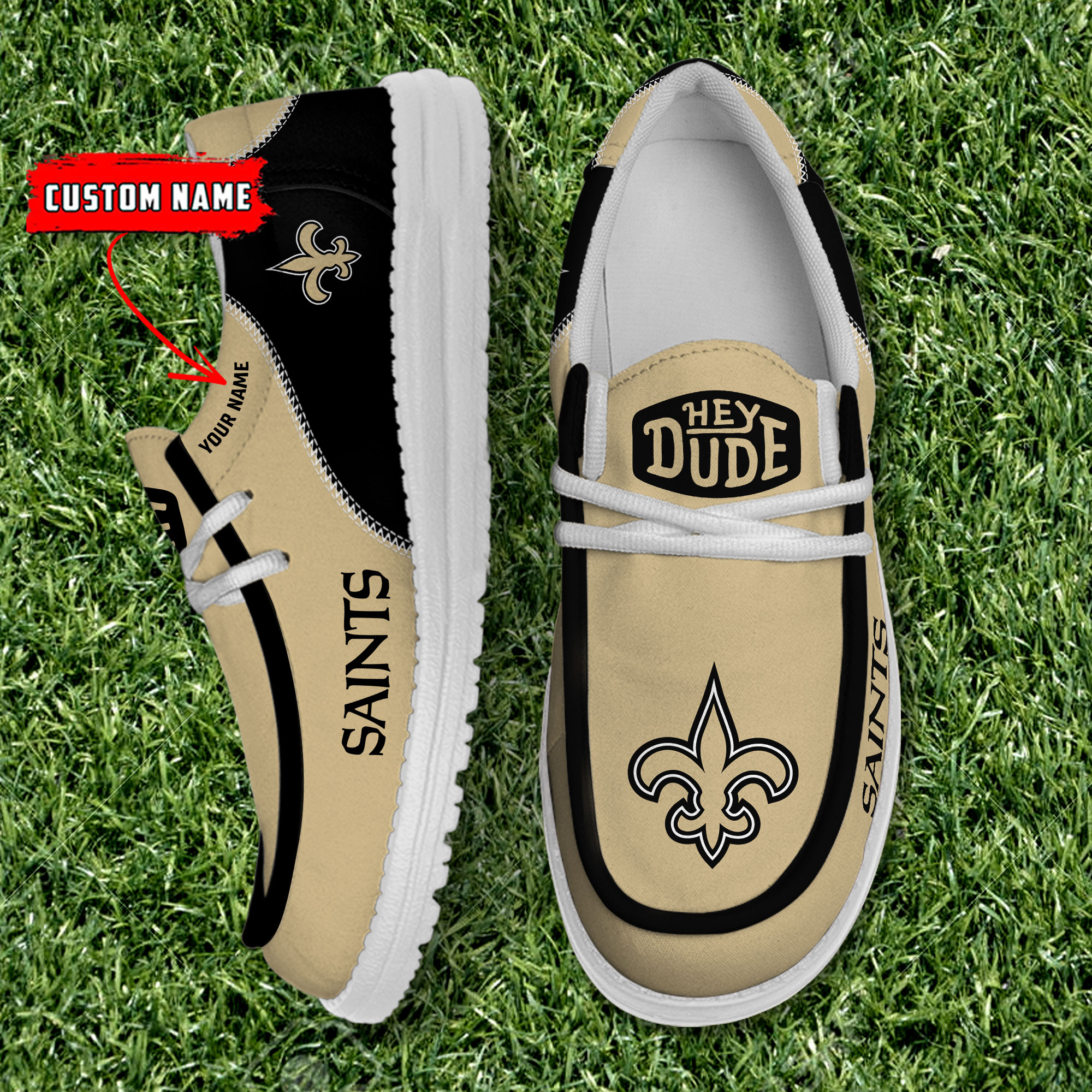 footwearelite new orleans saints custom name hey dude shoes dtcvo