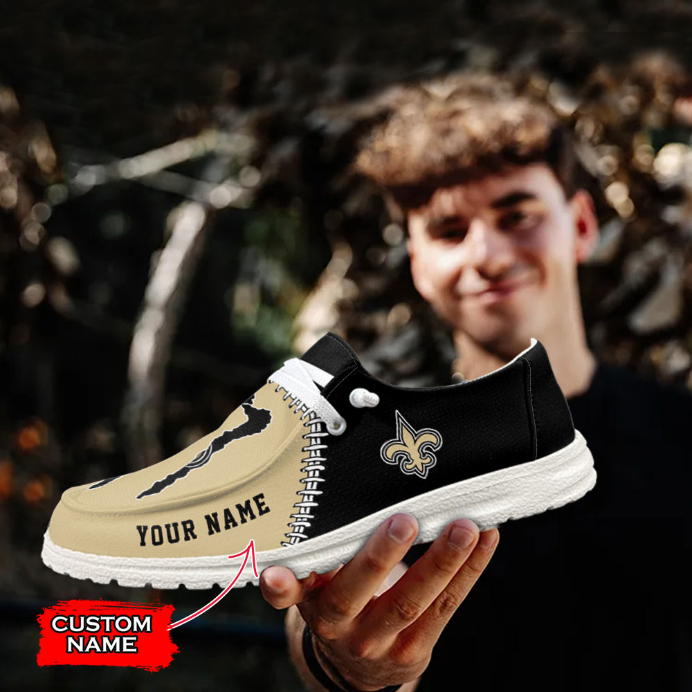 footwearelite new orleans saints custom name hey dude shoes jeuyi