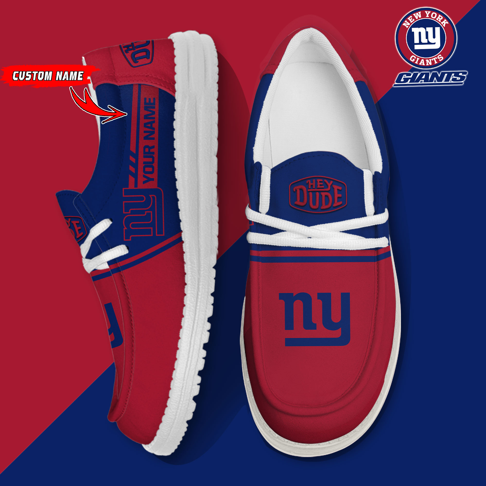 footwearelite new york giants custom name hey dude shoes 26dkh