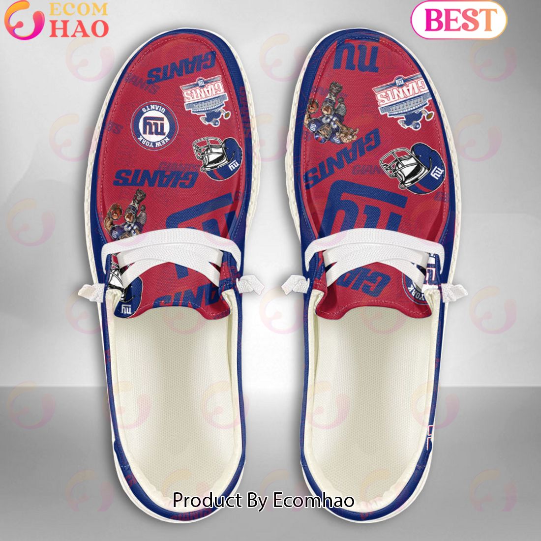 footwearelite new york giants custom name hey dude shoes kt02z