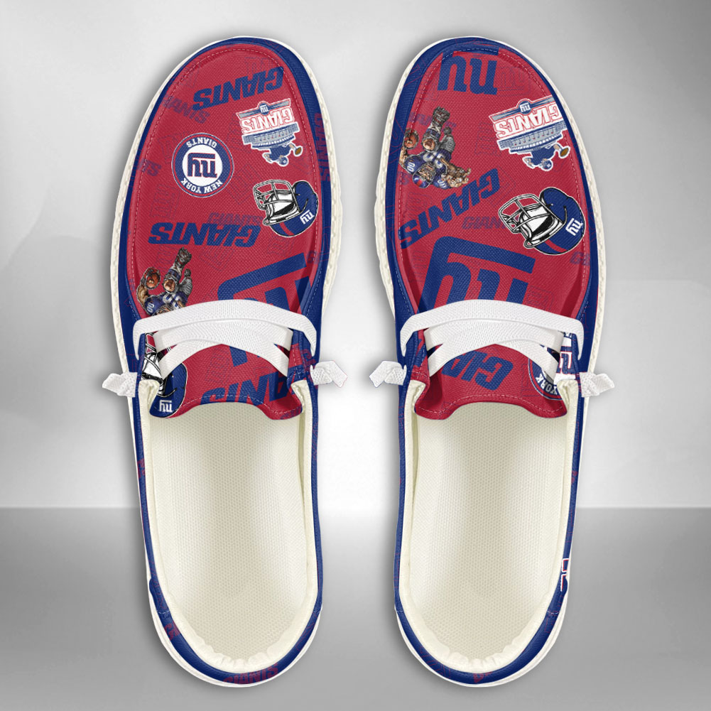 footwearelite new york giants custom name hey dude shoes mcntl