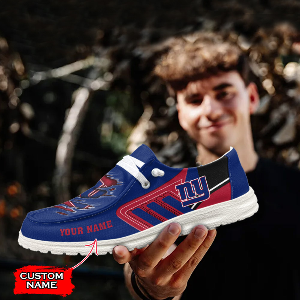 footwearelite new york giants custom name hey dude shoes oquqq