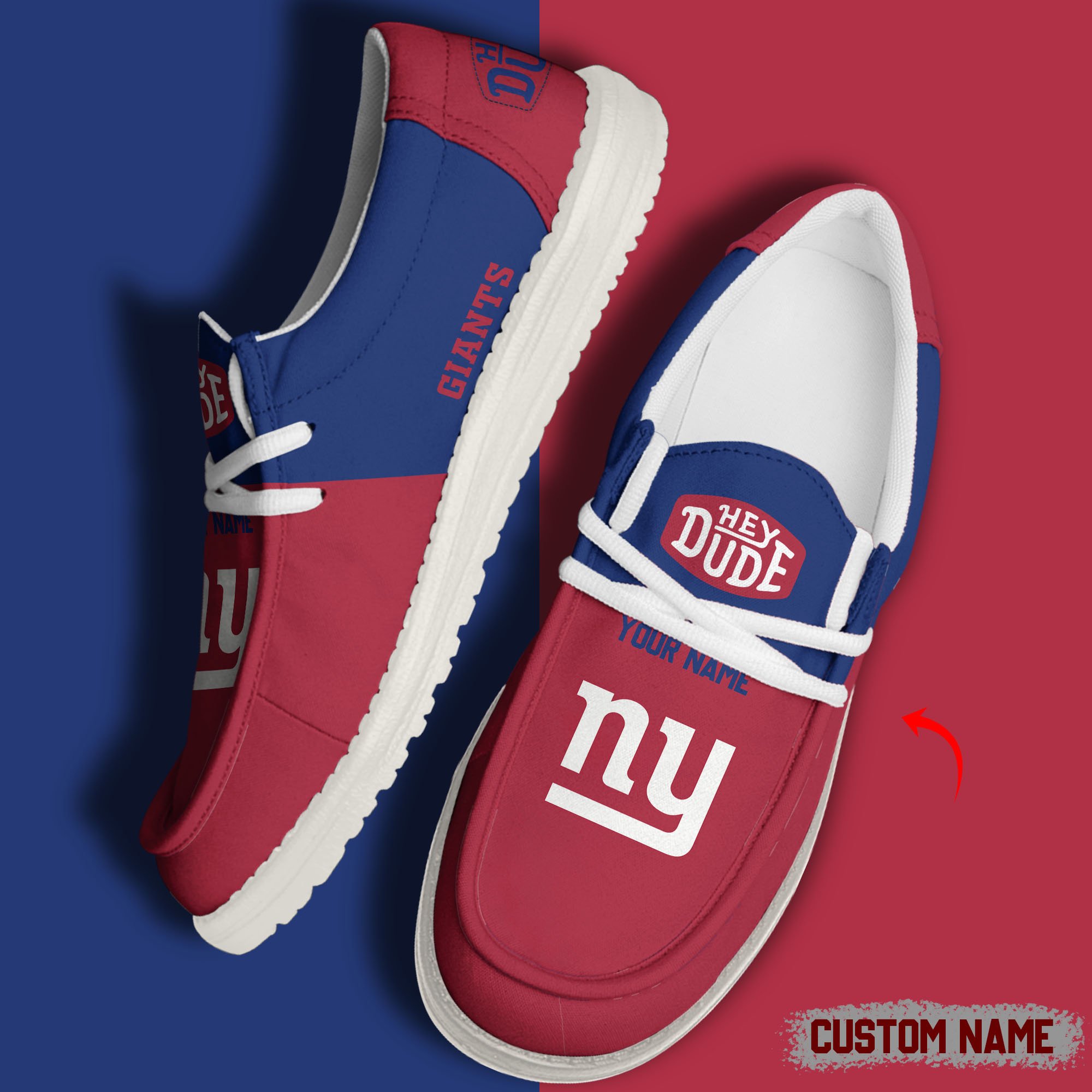 footwearelite new york giants custom name hey dude shoes zrsrd