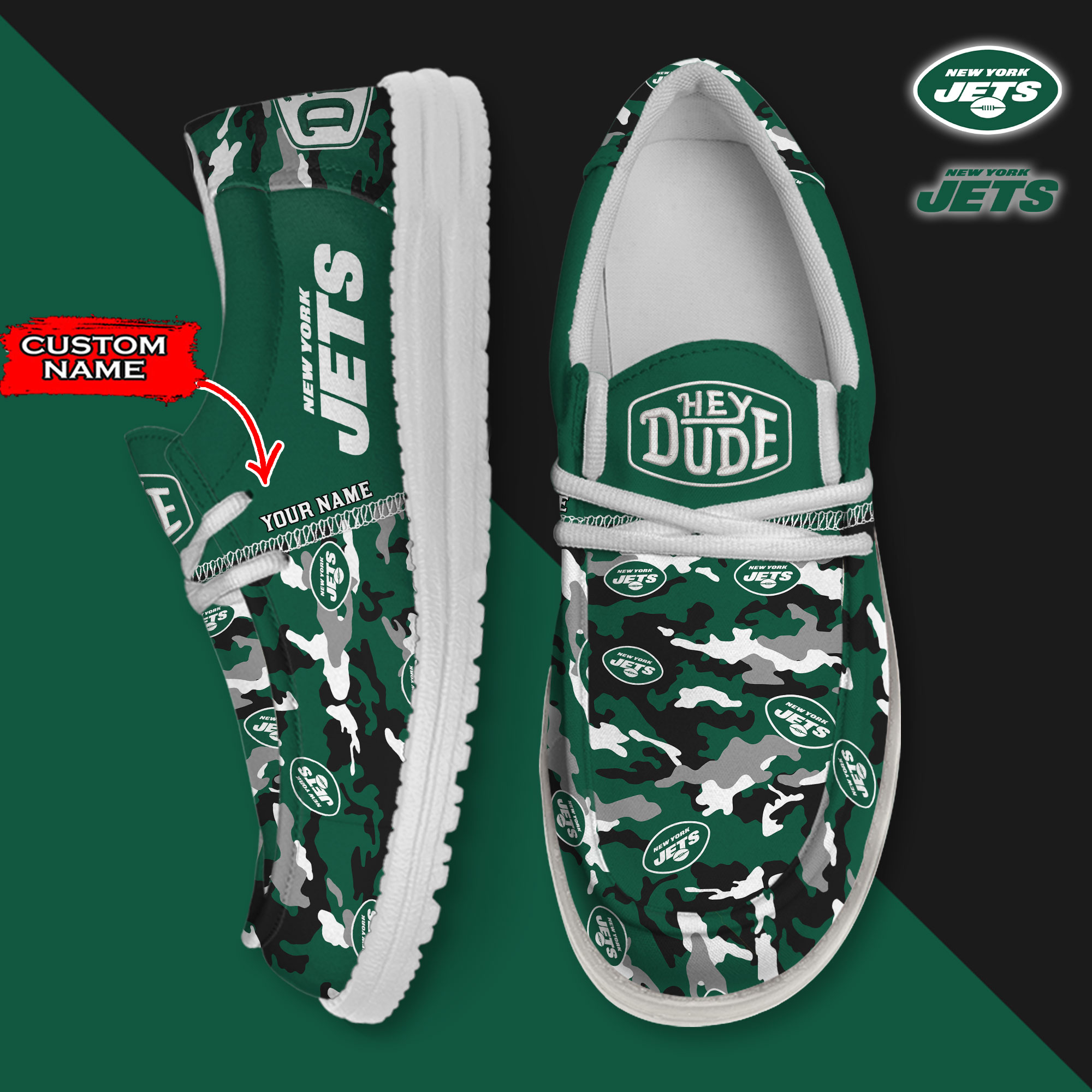 footwearelite new york jets custom name hey dude shoes 313zo