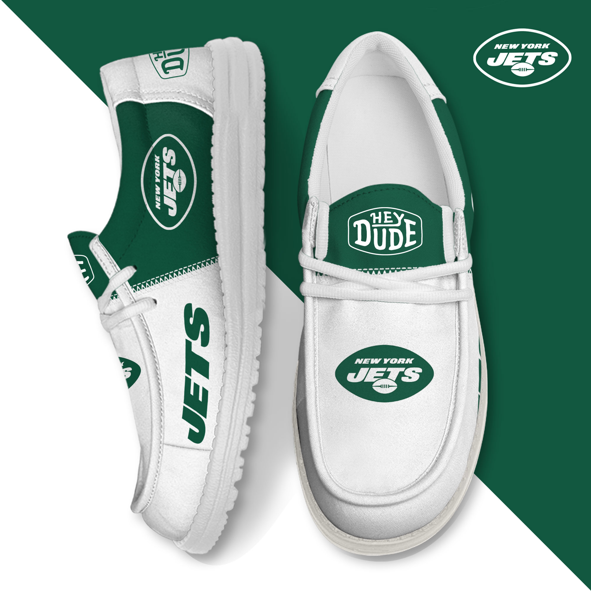 footwearelite new york jets custom name hey dude shoes msjnb