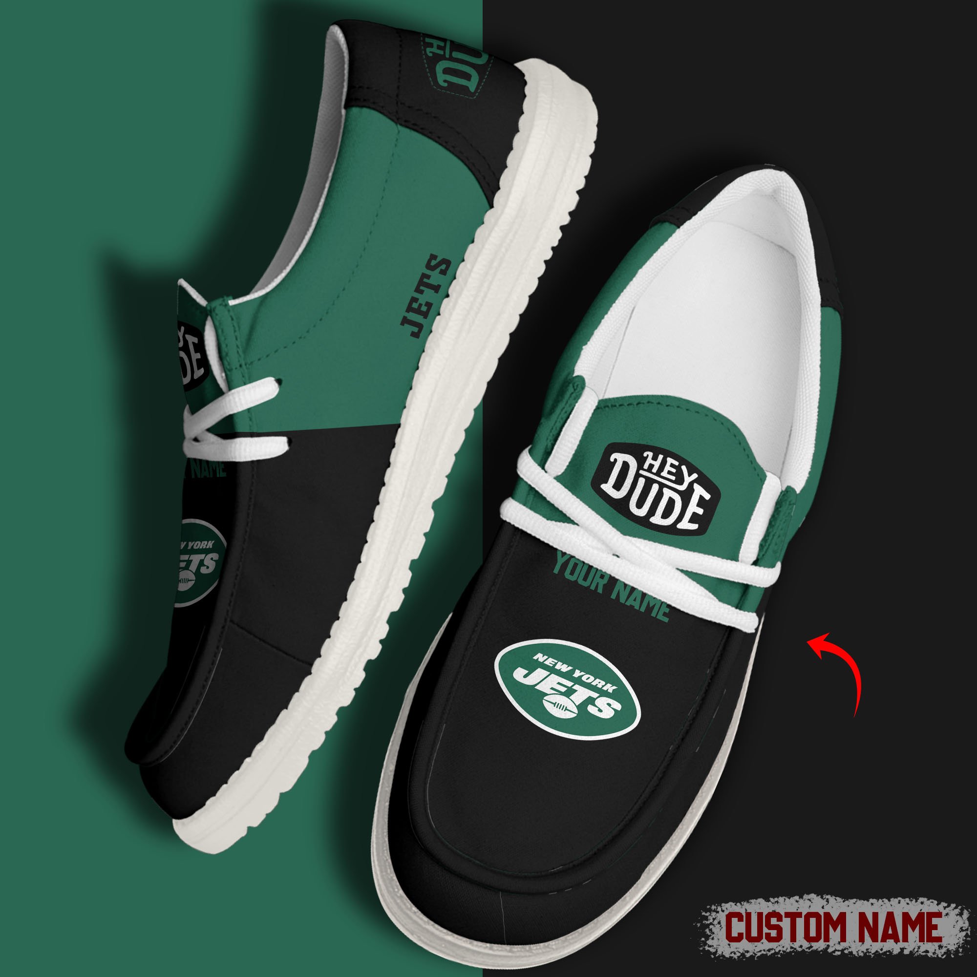 footwearelite new york jets custom name hey dude shoes oqtxi