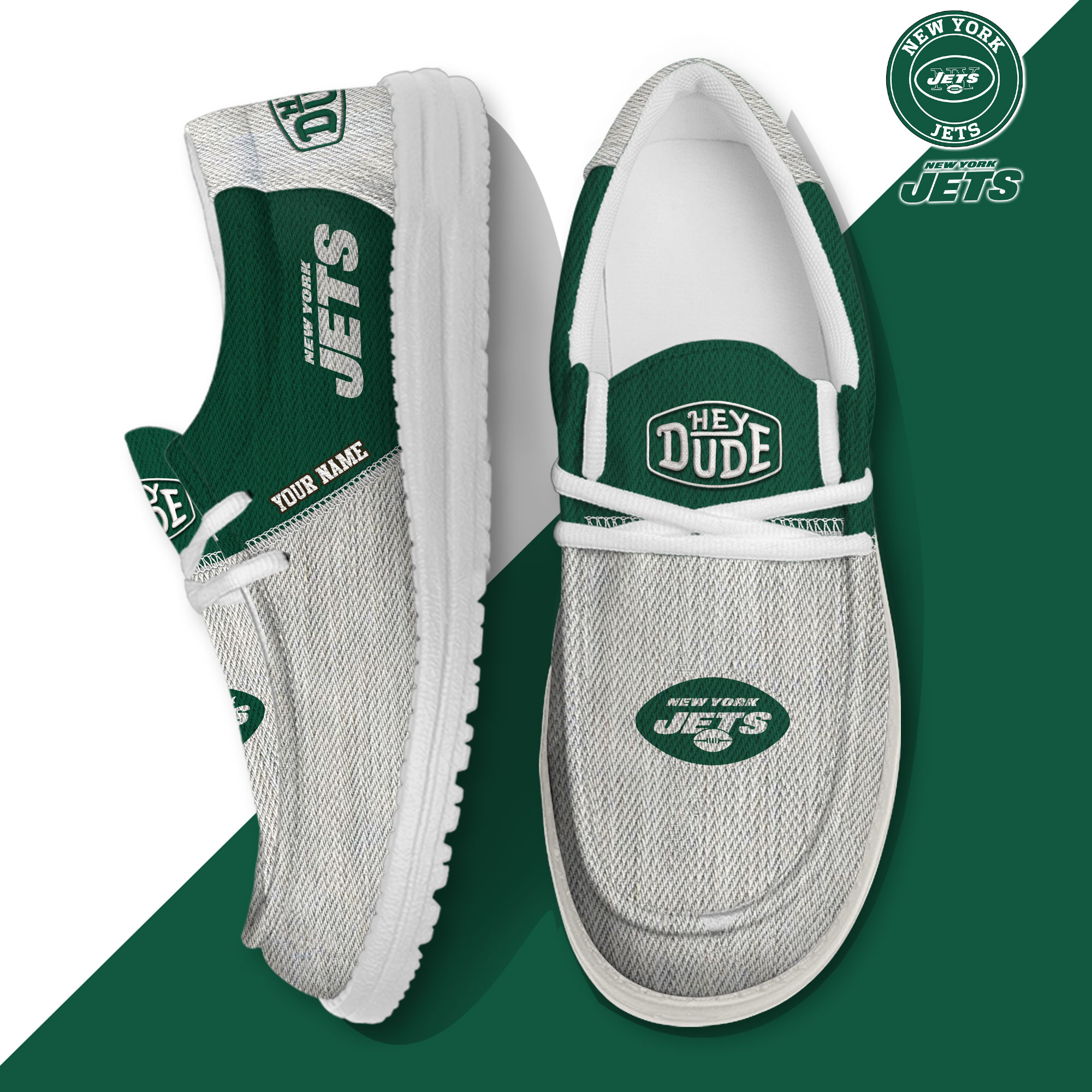 footwearelite new york jets custom name hey dude shoes q9gia