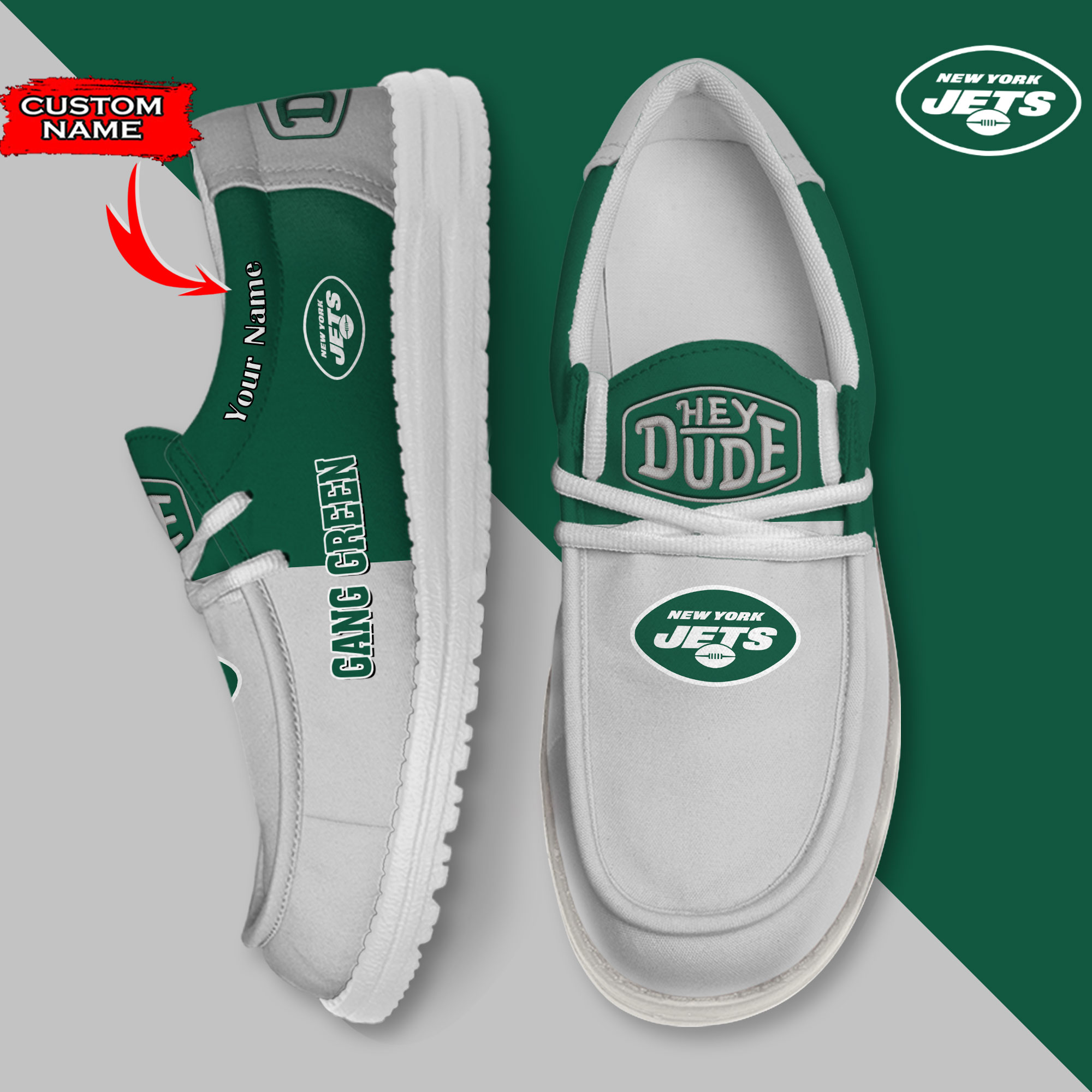 footwearelite new york jets custom name hey dude shoes zugbq