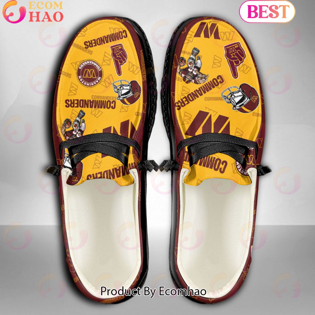 footwearelite nfl washington football custom name hey dude shoes kndrj