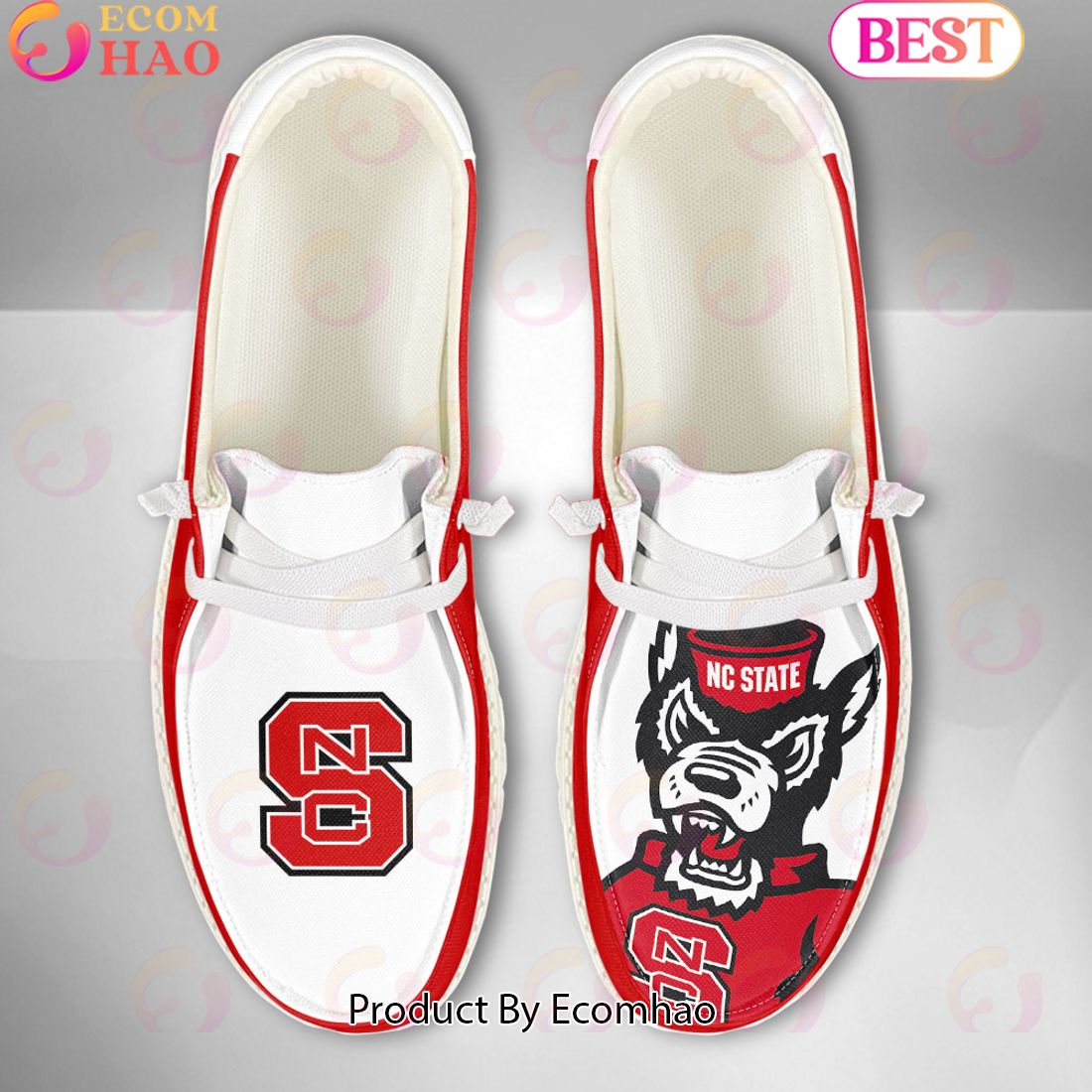 footwearelite north carolina state wolfpack custom name hey dude shoes 9a5cx