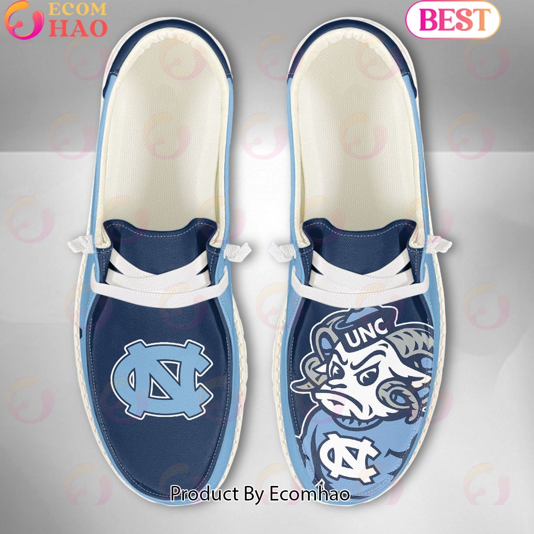 footwearelite north carolina tar heels custom name hey dude shoes 6sh89