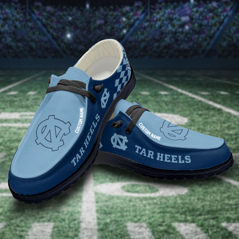 footwearelite north carolina tar heels custom name hey dude shoes c8fwm