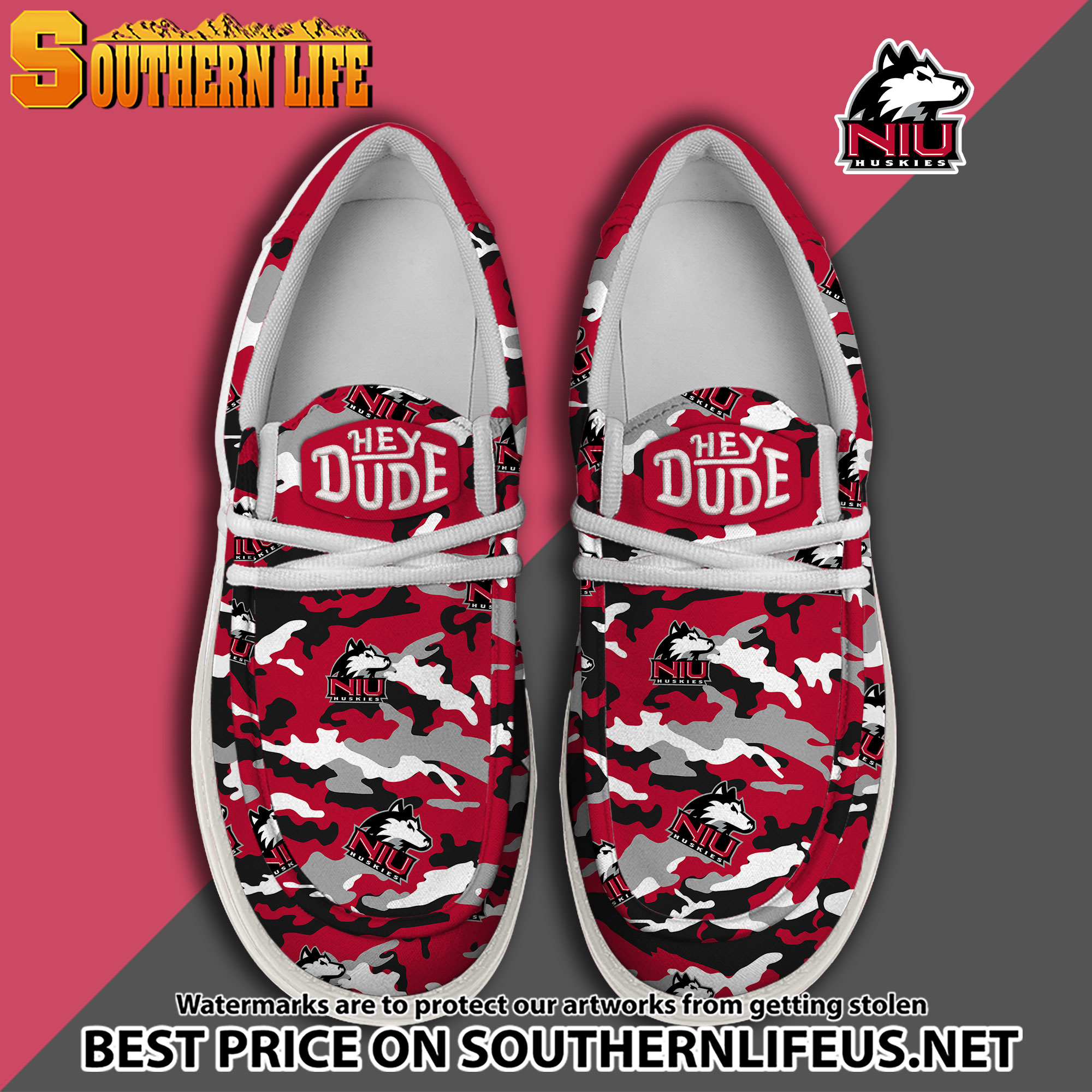 footwearelite northern illinois huskies custom name hey dude shoes fgliv