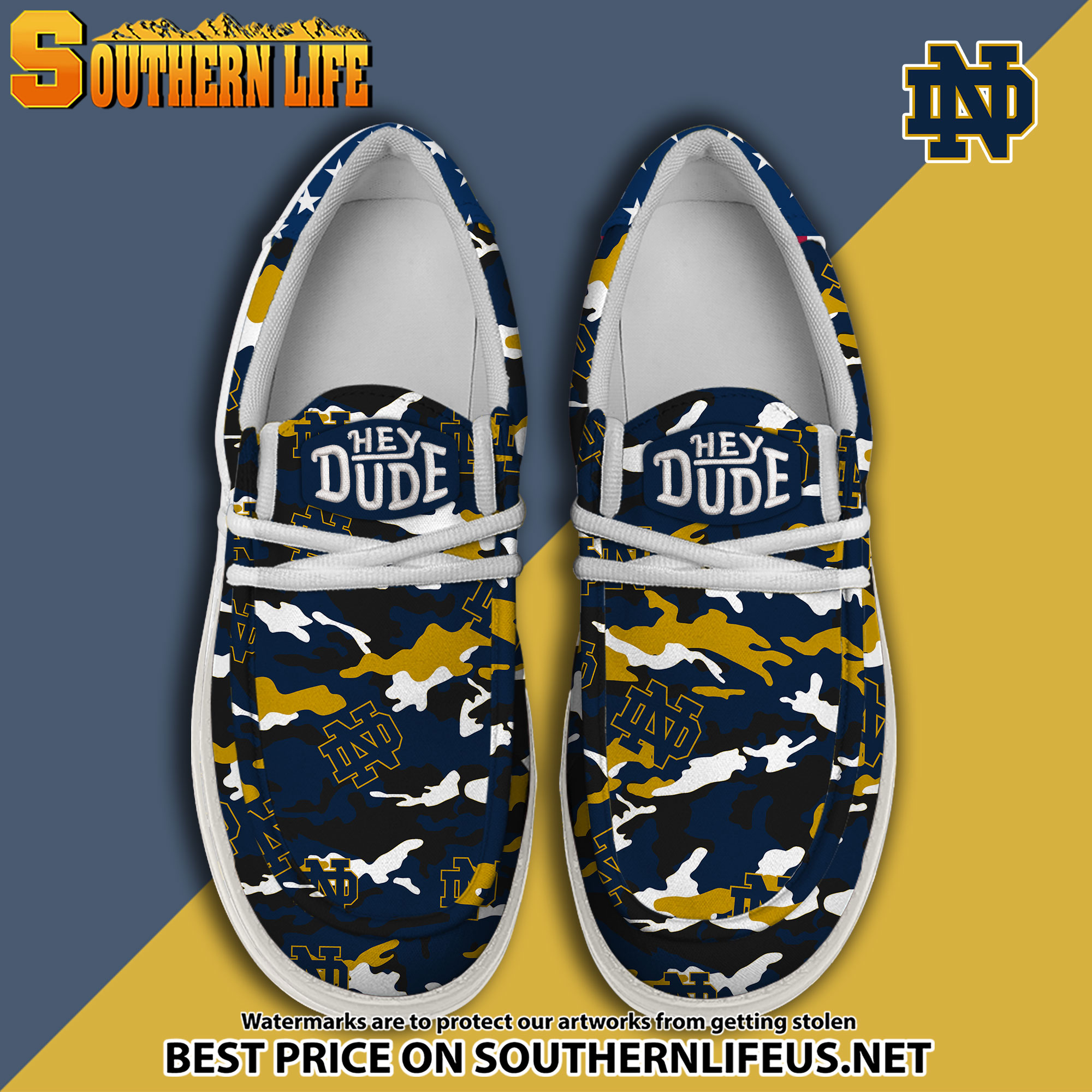 footwearelite notre dame fighting irish custom name hey dude shoes gudac