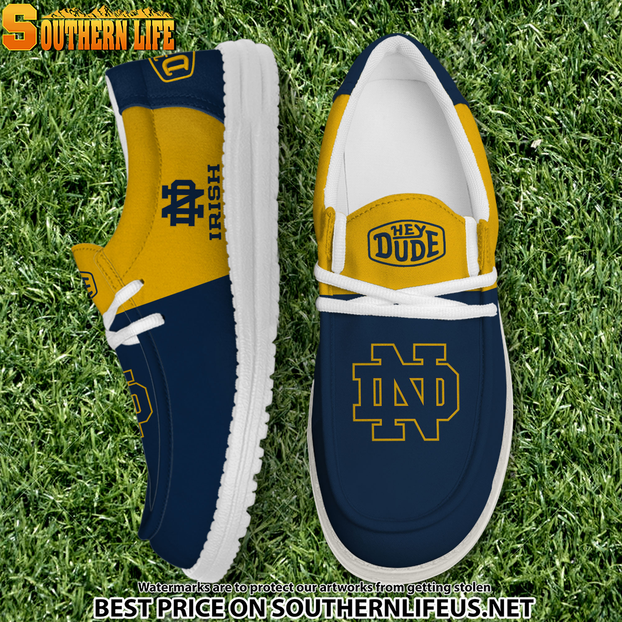 footwearelite notre dame fighting irish custom name hey dude shoes i9tit