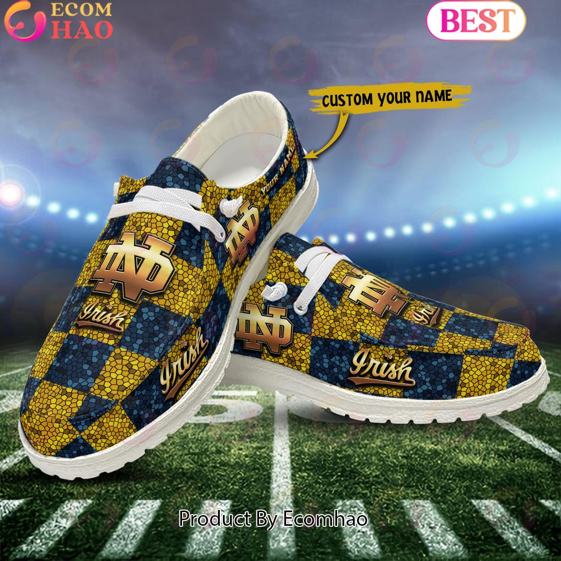 footwearelite notre dame fighting irish custom name hey dude shoes mzpbb