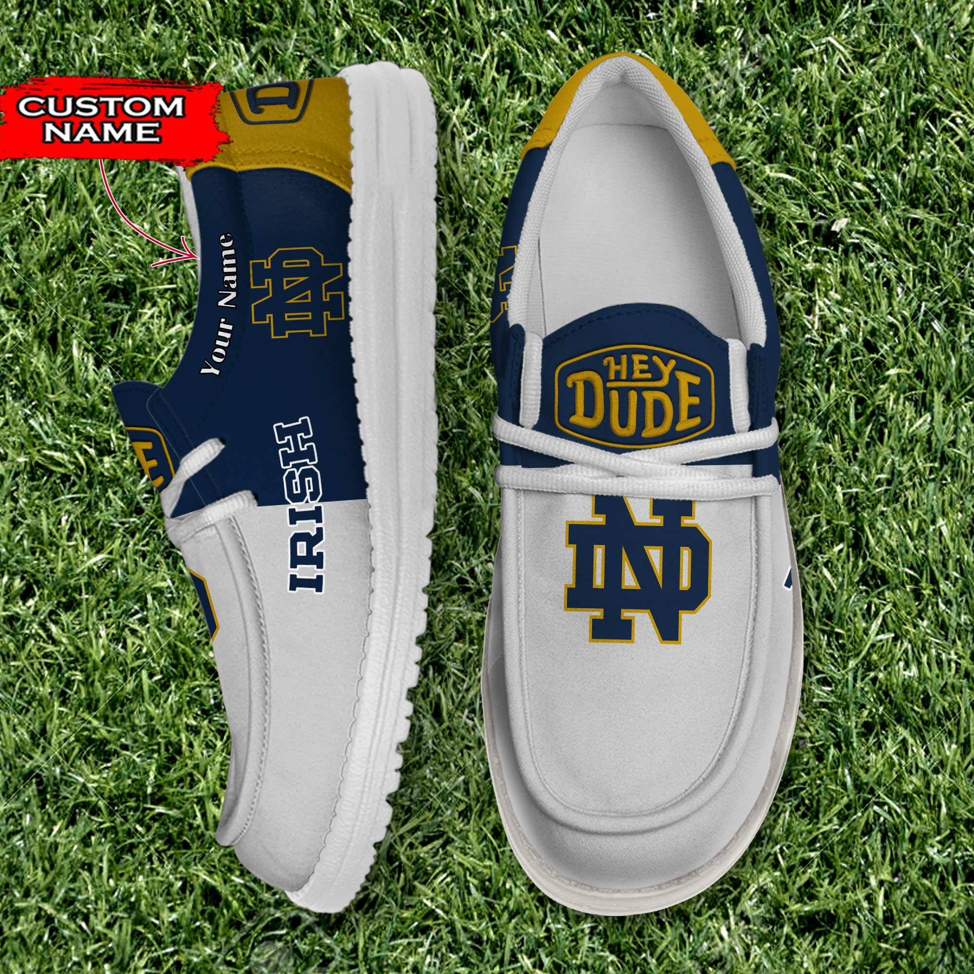 footwearelite notre dame fighting irish custom name hey dude shoes ogxuv