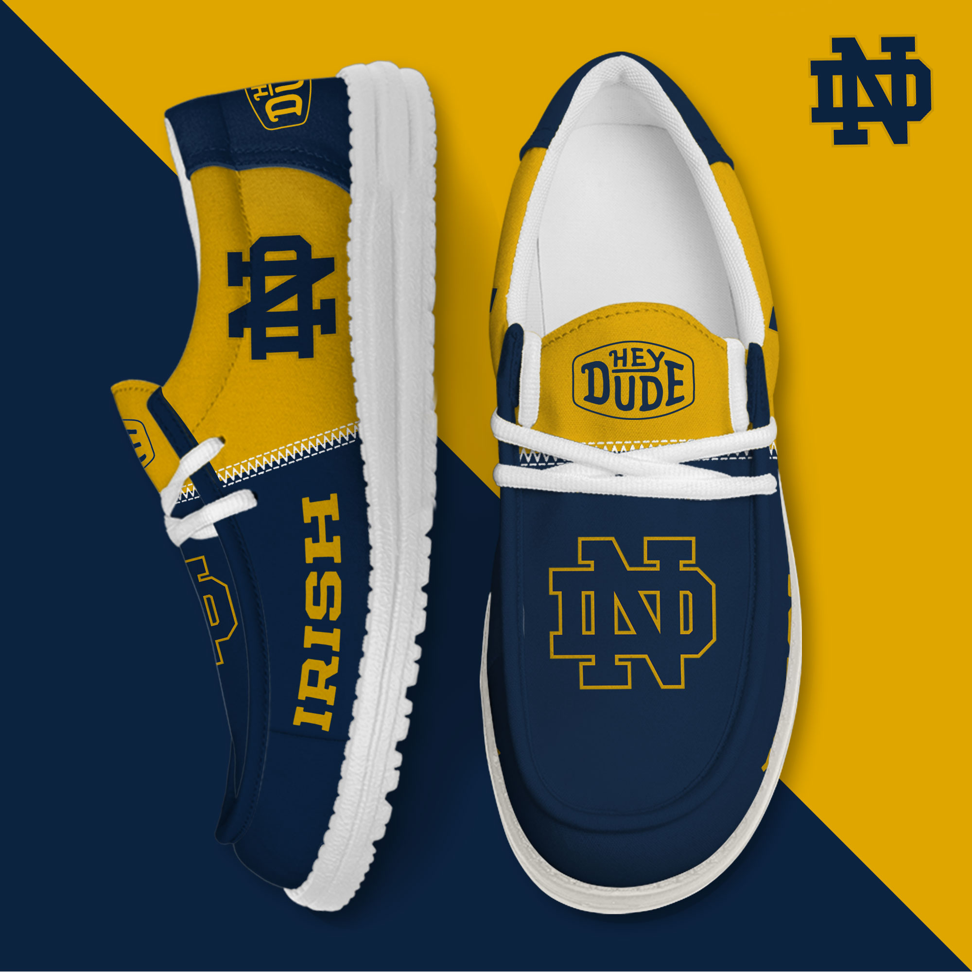 footwearelite notre dame fighting irish custom name hey dude shoes t5r9a