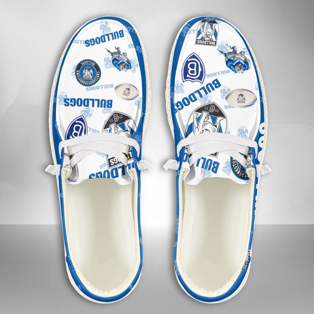 footwearelite nrl canterbury bankstown bulldogs custom name hey dude shoes ifrvt