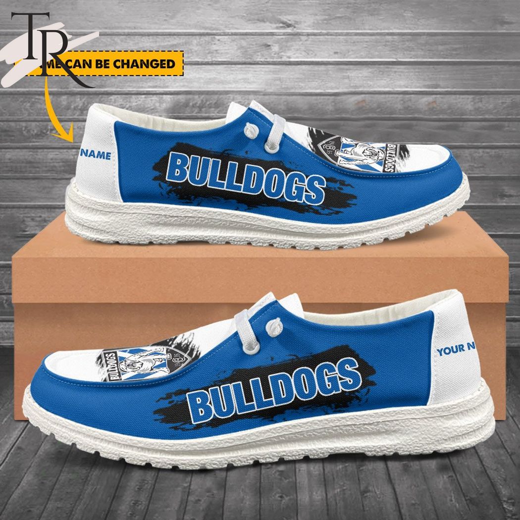 footwearelite nrl canterbury bankstown bulldogs custom name hey dude shoes nvebo