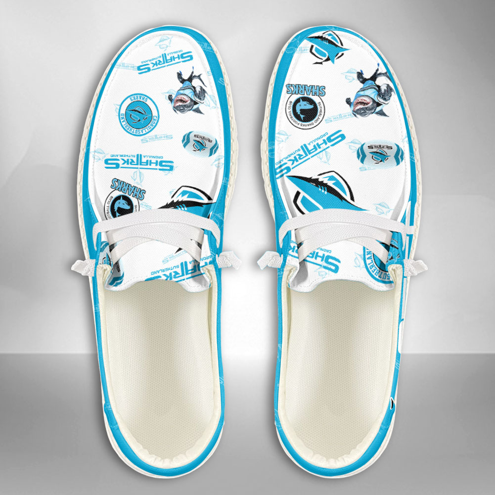 footwearelite nrl cronulla sutherland sharks custom name hey dude shoes scs2c