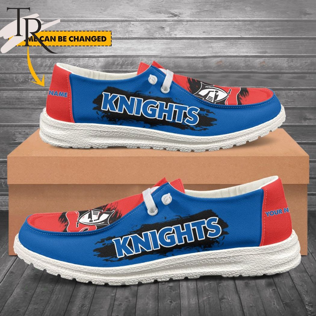 footwearelite nrl newcastle knights custom name hey dude shoes jnzim