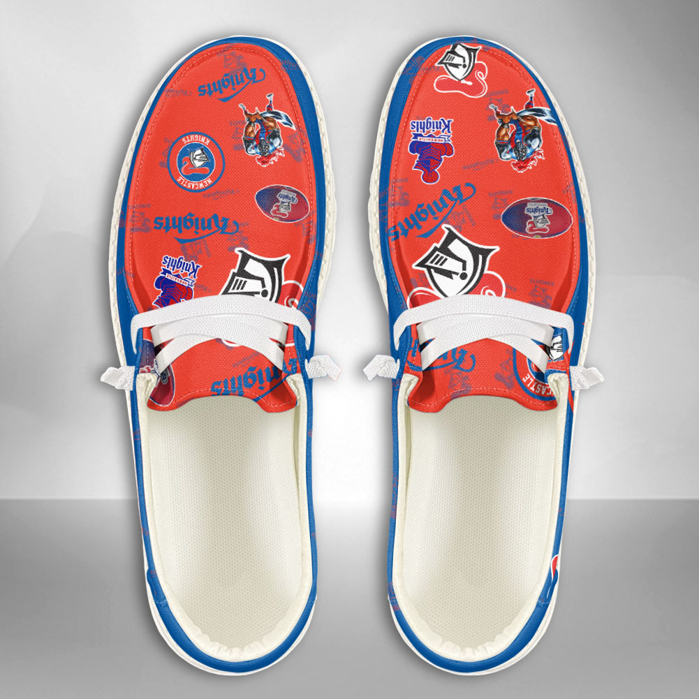 footwearelite nrl newcastle knights custom name hey dude shoes sanlc