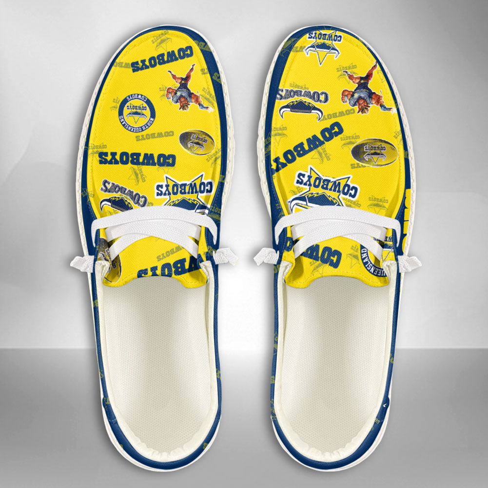 footwearelite nrl north queensland cowboys custom name hey dude shoes 7wqm7