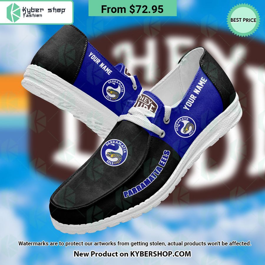 footwearelite nrl parramatta eels custom name hey dude shoes wl81n