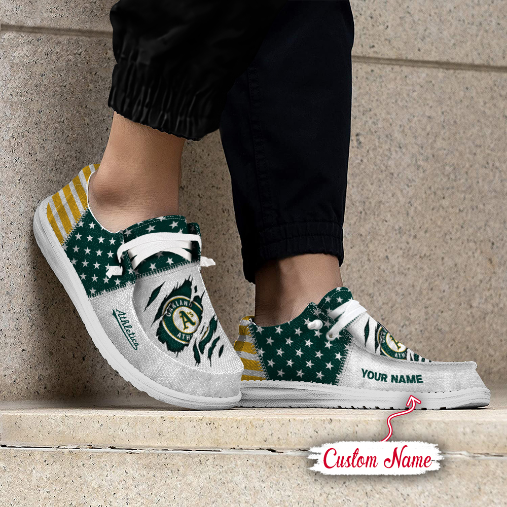 footwearelite oakland athletics custom name hey dude shoes rsmxk