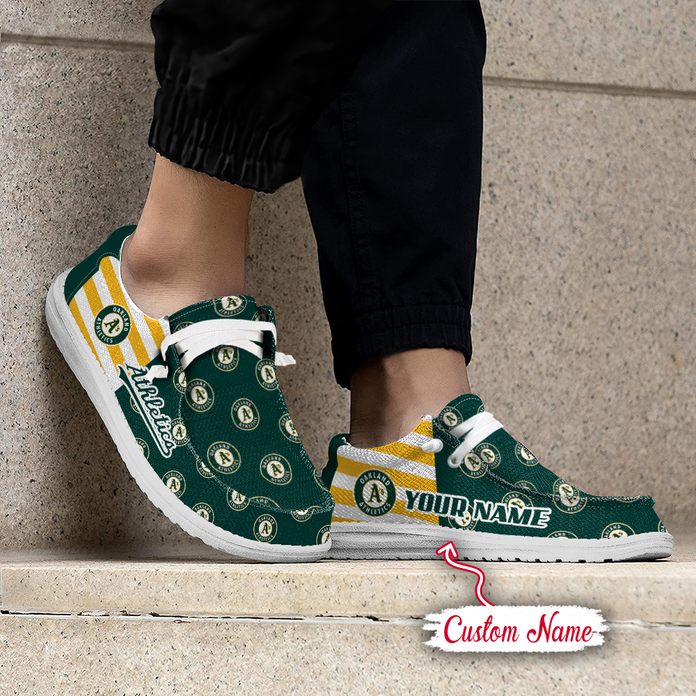 footwearelite oakland athletics custom name hey dude shoes xphoq