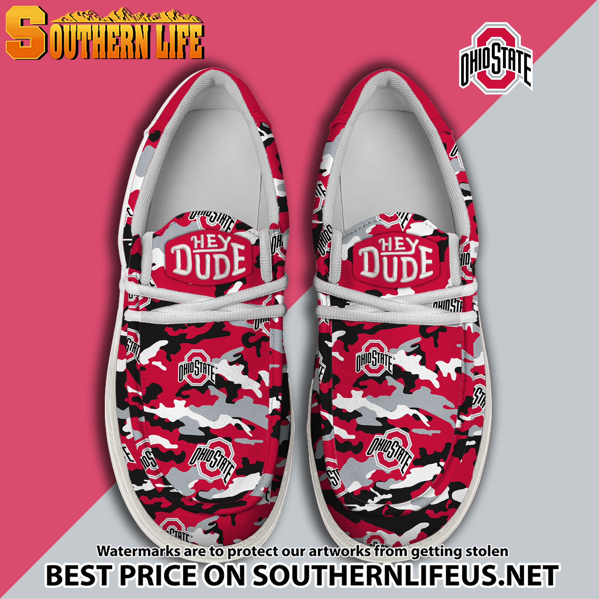 footwearelite ohio state buckeyes custom name hey dude shoes gzrbn