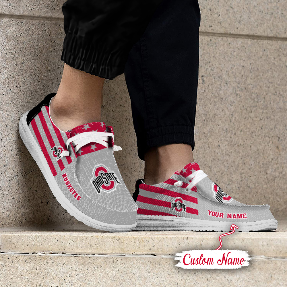 footwearelite ohio state buckeyes custom name hey dude shoes rzmmm