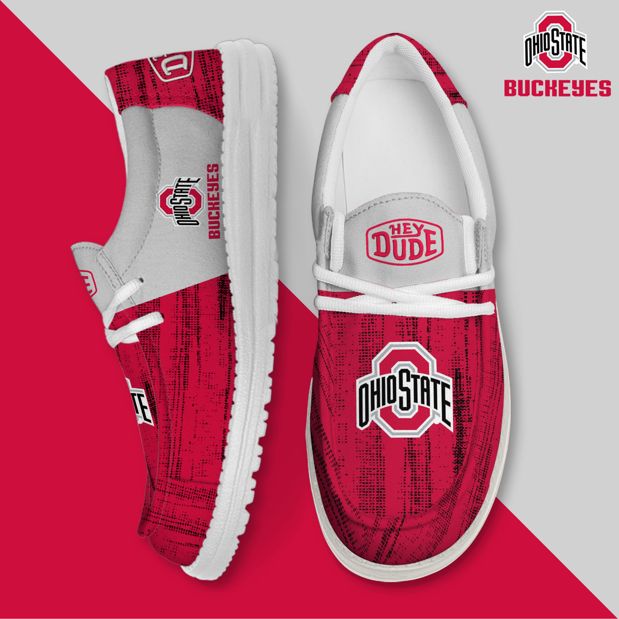 footwearelite ohio state buckeyes custom name hey dude shoes vy8gi