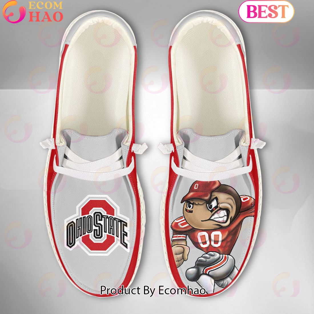 footwearelite ohio state buckeyes custom name hey dude shoes zawn9