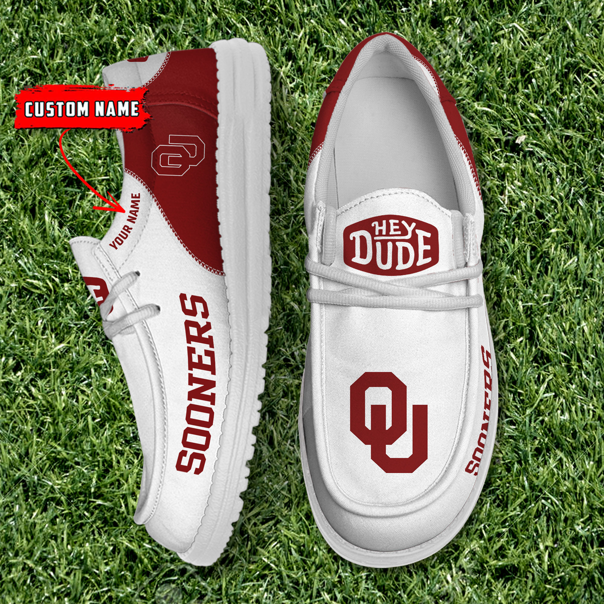 footwearelite oklahoma sooners custom name hey dude shoes 5sdmo