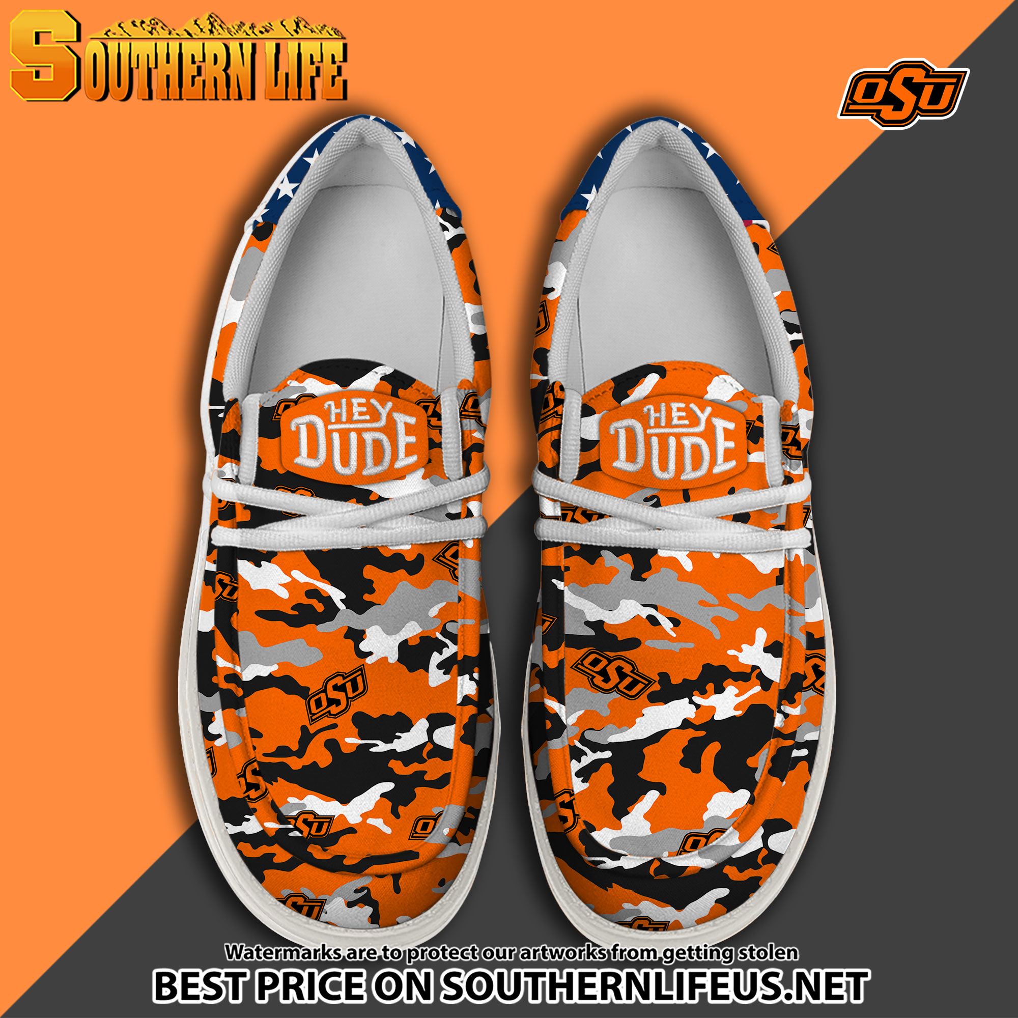 footwearelite oklahoma state cowboys custom name hey dude shoes 9accd