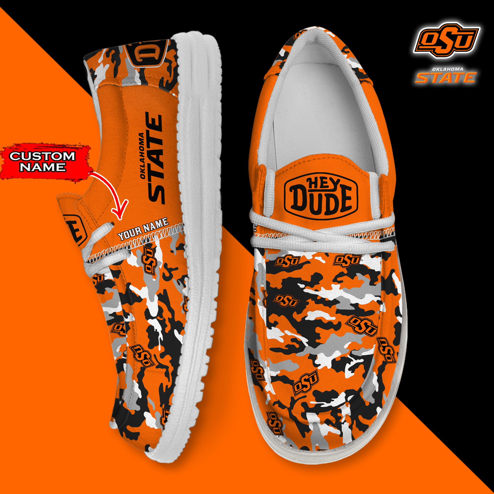 footwearelite oklahoma state cowboys custom name hey dude shoes onjsx