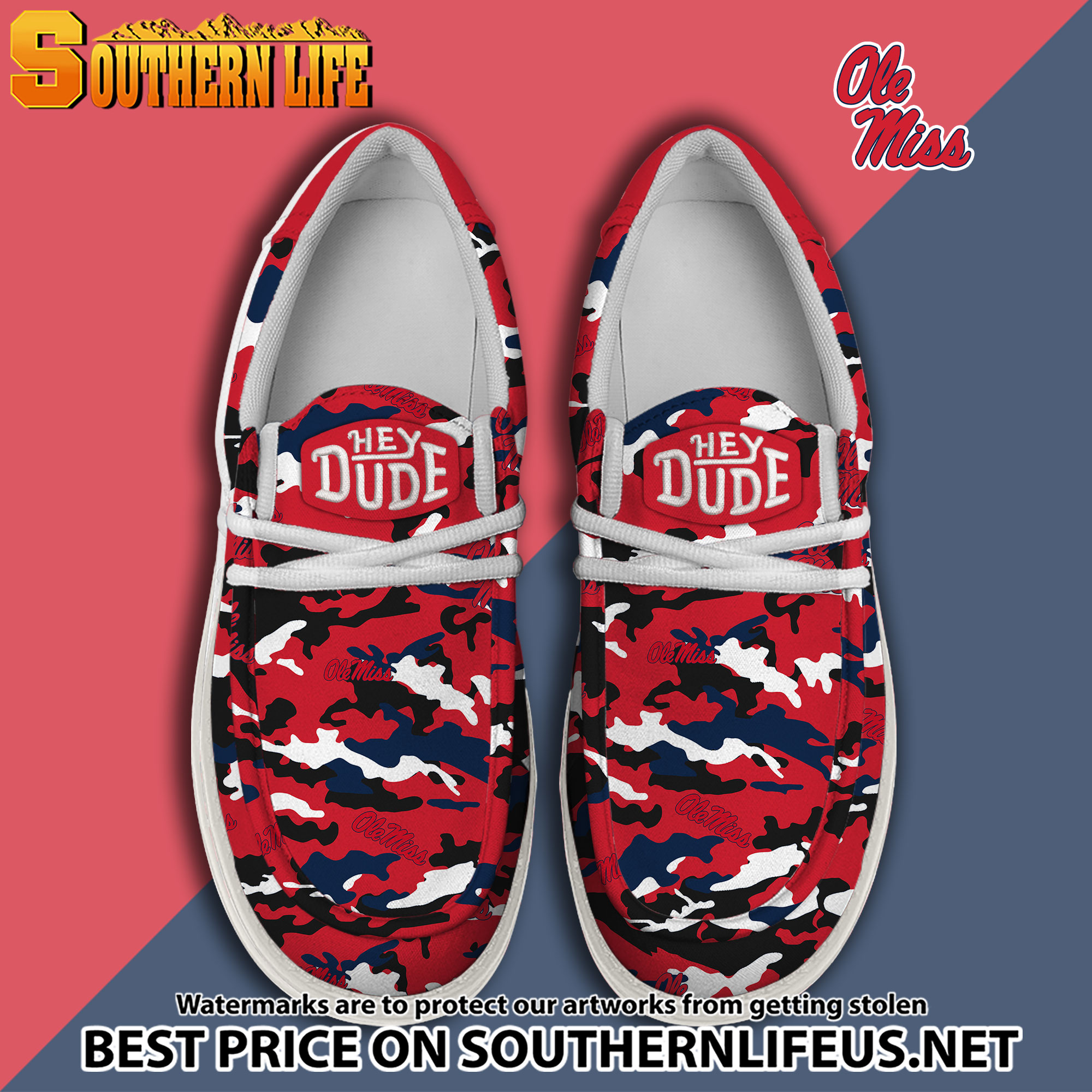 footwearelite ole miss rebels custom name hey dude shoes 3txz0