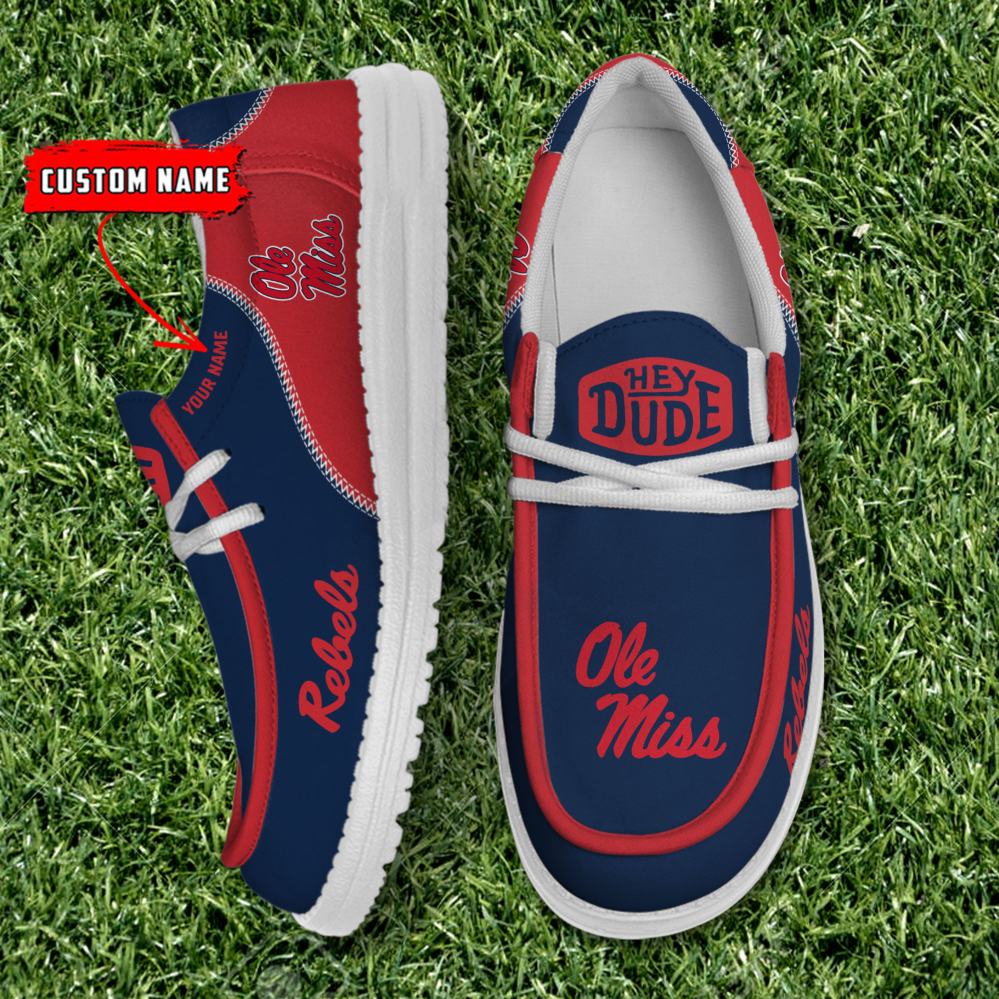 footwearelite ole miss rebels custom name hey dude shoes 9jfb9