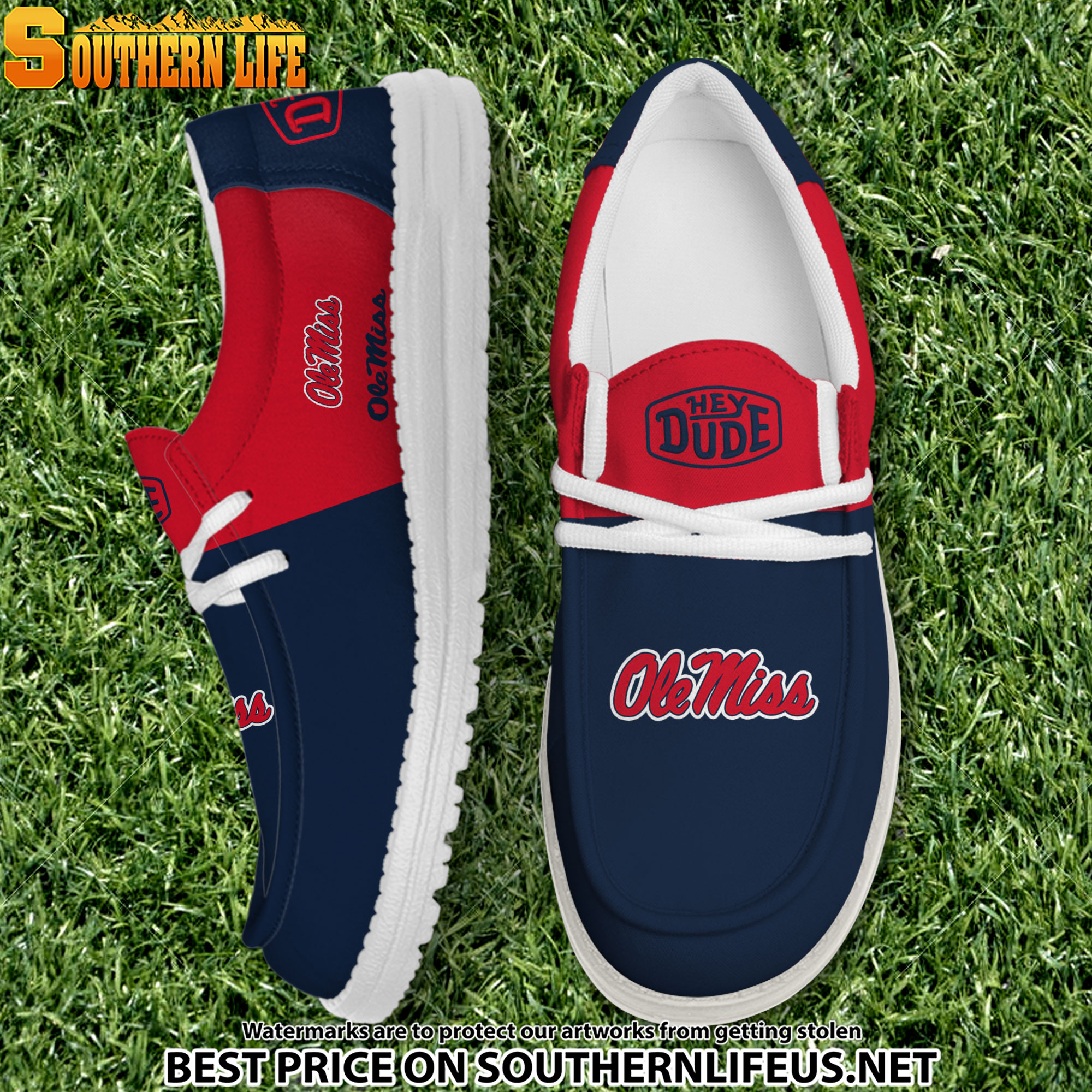 footwearelite ole miss rebels custom name hey dude shoes pypup