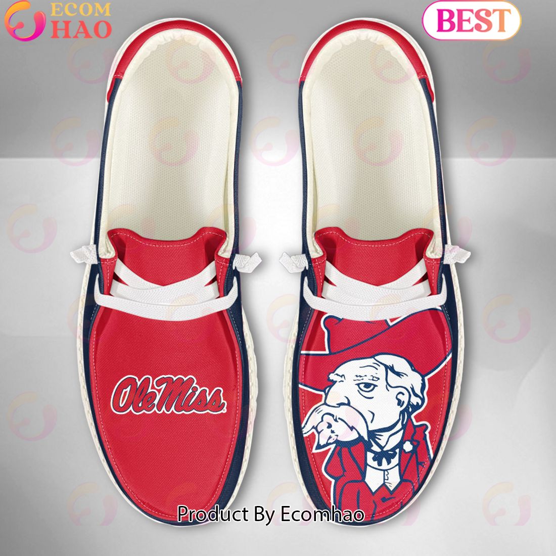 footwearelite ole miss rebels custom name hey dude shoes vjg9t