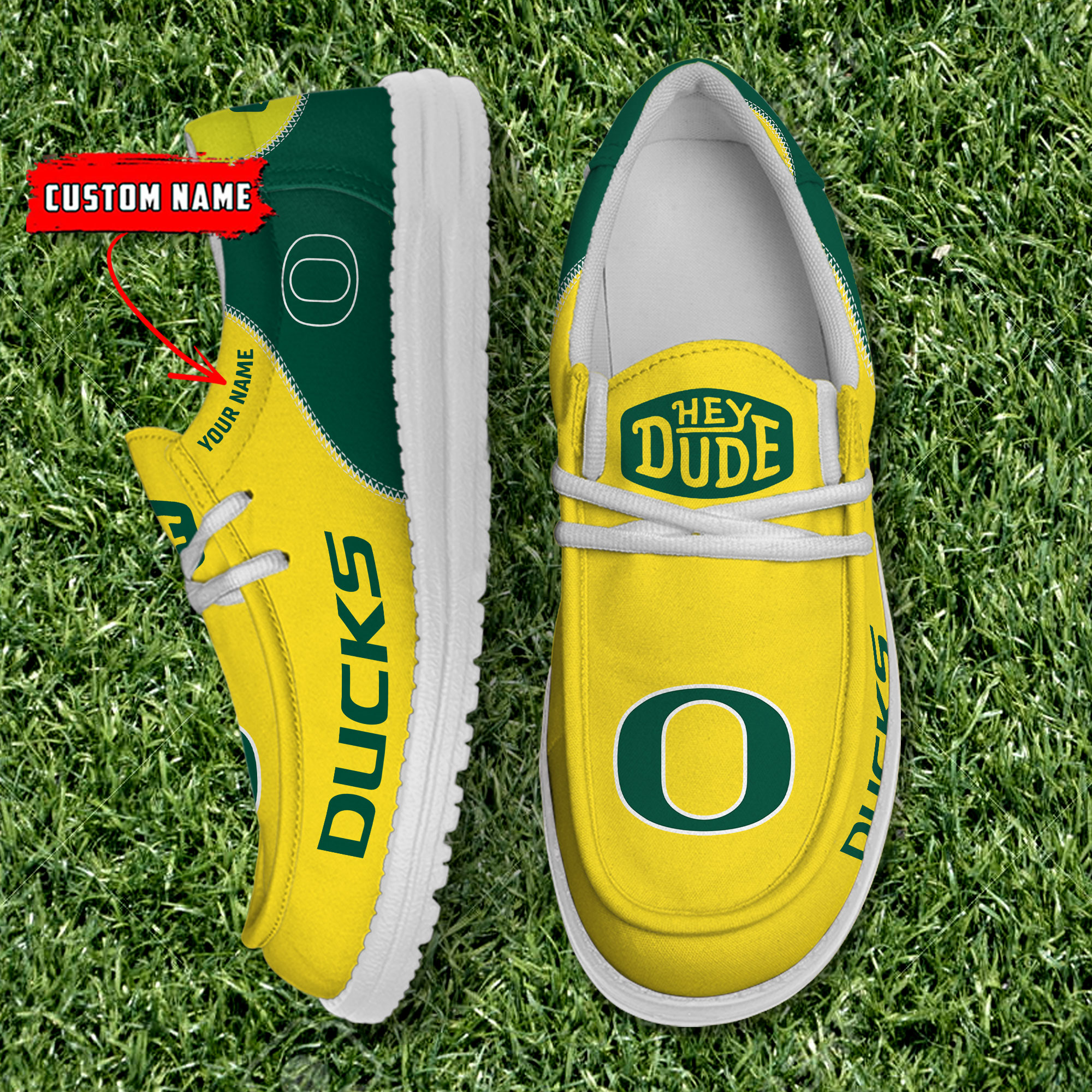 footwearelite oregon ducks custom name hey dude shoes 200al