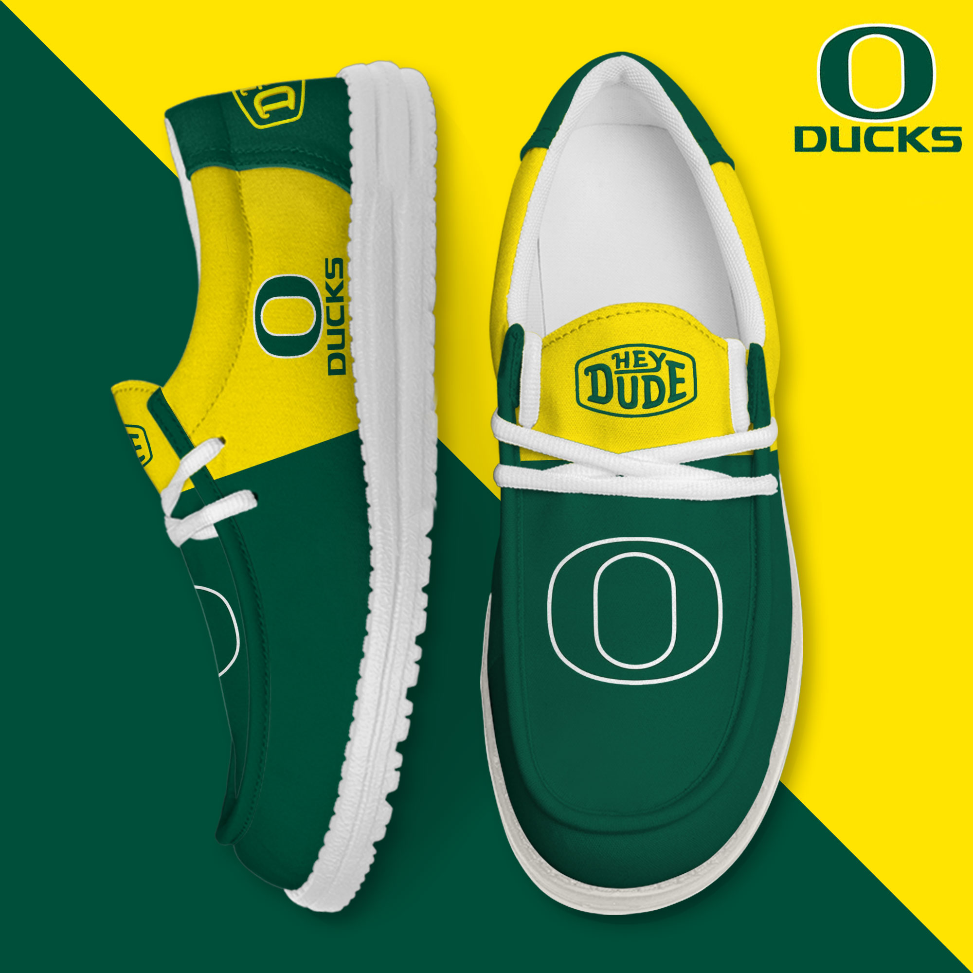 footwearelite oregon ducks custom name hey dude shoes 6e9xl