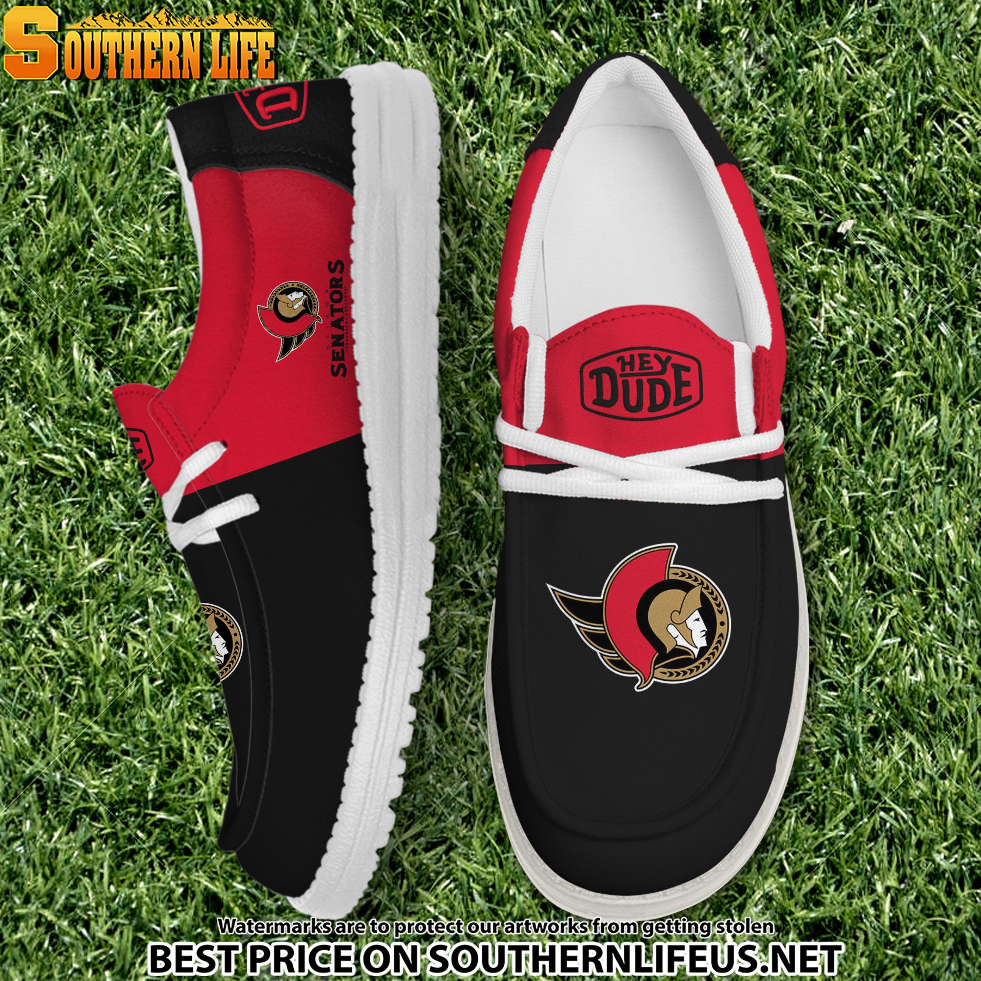 footwearelite ottawa senators custom name hey dude shoes nkyrv