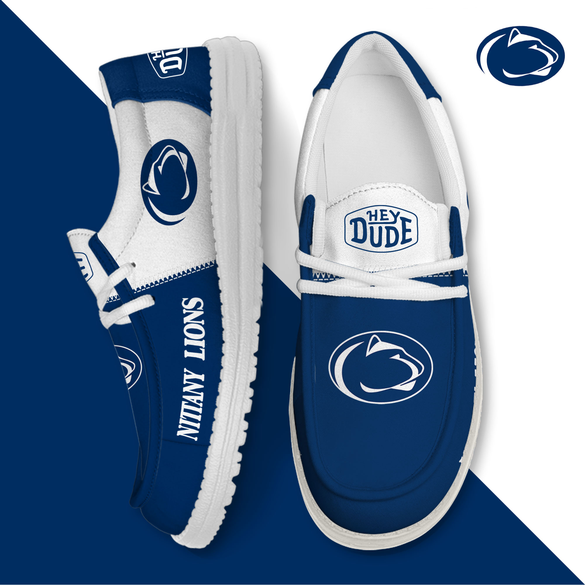 footwearelite penn state nittany lions custom name hey dude shoes 5yssg